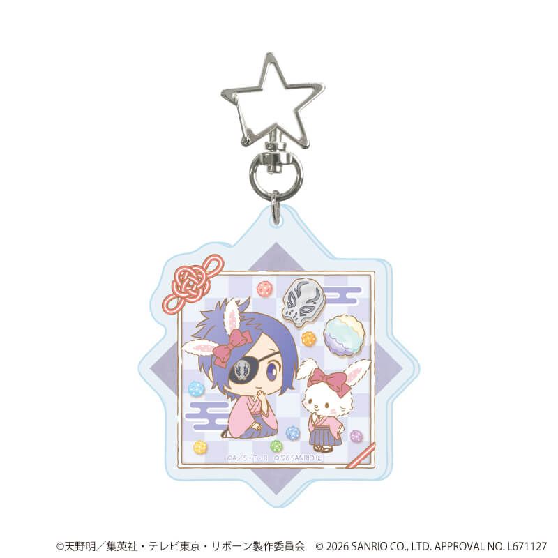 星型ナスカンアクリルキーホルダー「家庭教師ヒットマンREBORN!×SANRIO CHARACTERS」01/ブラインド(10種)(コラボイラスト)