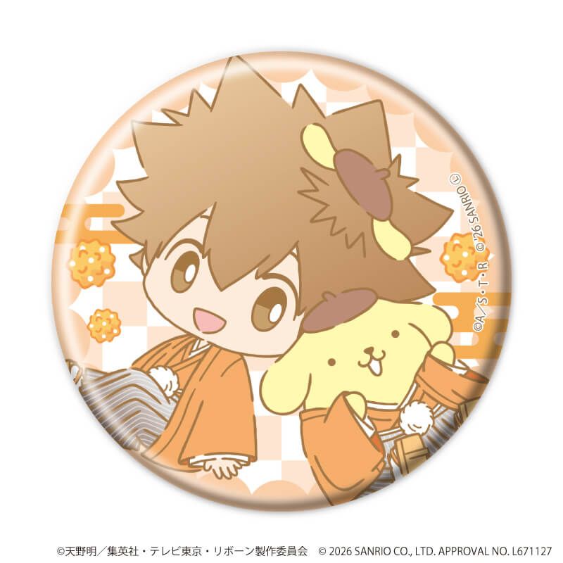缶バッジ57ミリ「家庭教師ヒットマンREBORN!×SANRIO CHARACTERS」09/ブラインド(10種)(コラボイラスト)