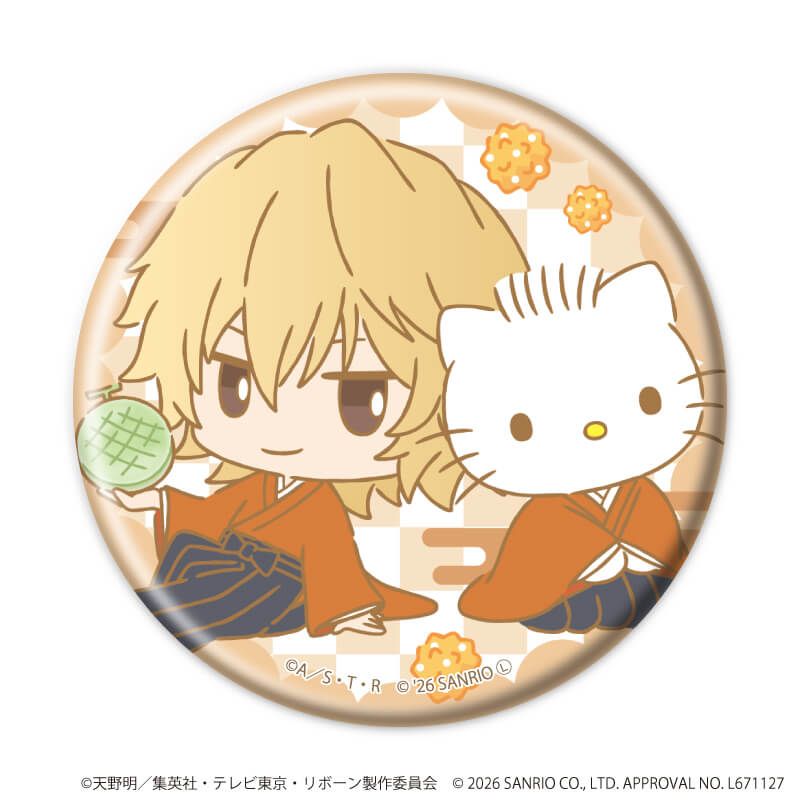 缶バッジ57ミリ「家庭教師ヒットマンREBORN!×SANRIO CHARACTERS」09/ブラインド(10種)(コラボイラスト)