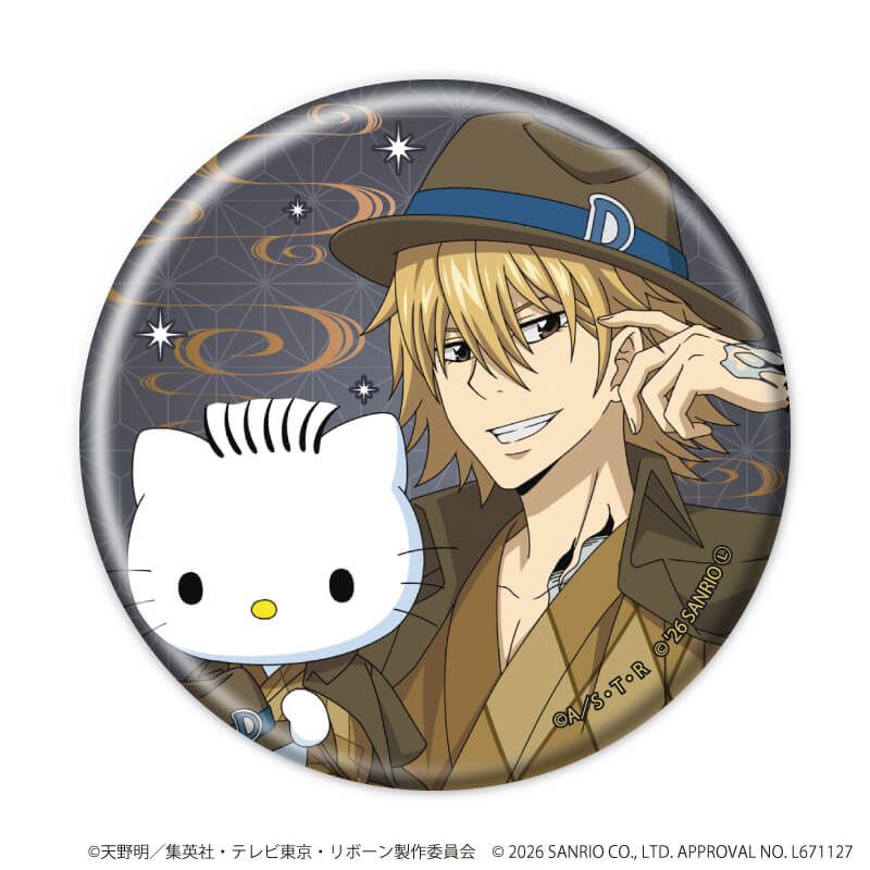 缶バッジ57ミリ「家庭教師ヒットマンREBORN!×SANRIO CHARACTERS」08/ブラインド(10種)(コラボイラスト)