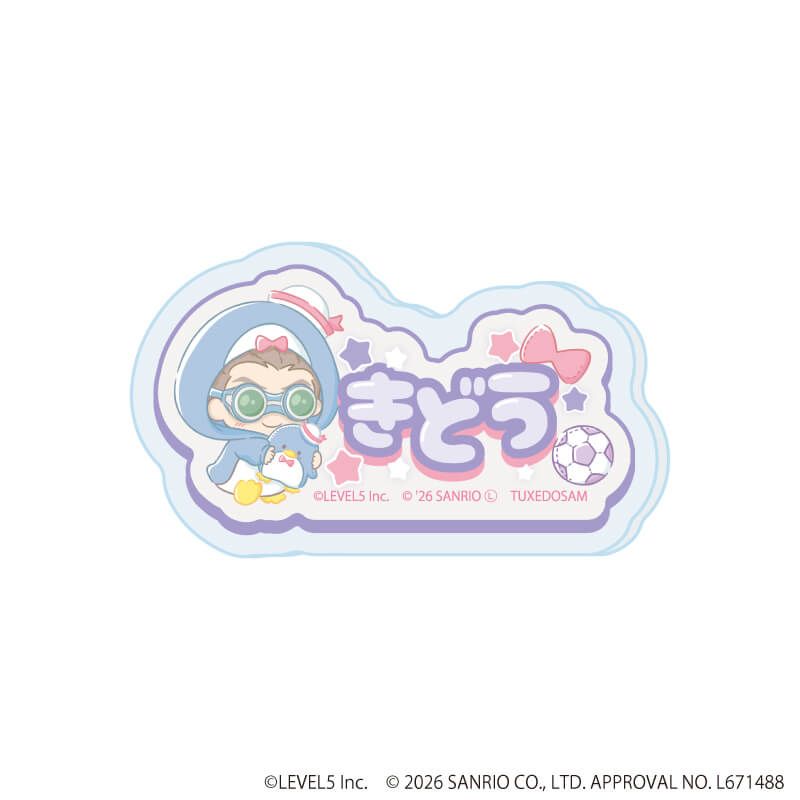 アクリルプレートバッジ「イナズマイレブン×サンリオキャラクターズ」03/コンプリートセット(全10種)(コラボイラスト)