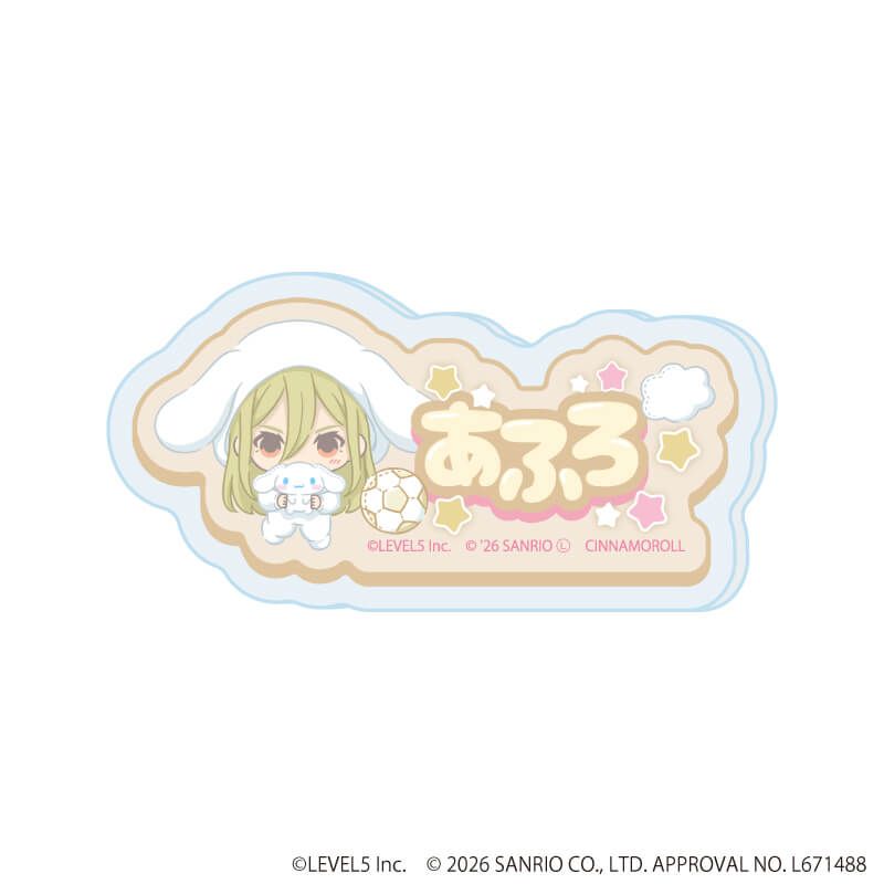 アクリルプレートバッジ「イナズマイレブン×サンリオキャラクターズ」03/コンプリートセット(全10種)(コラボイラスト)