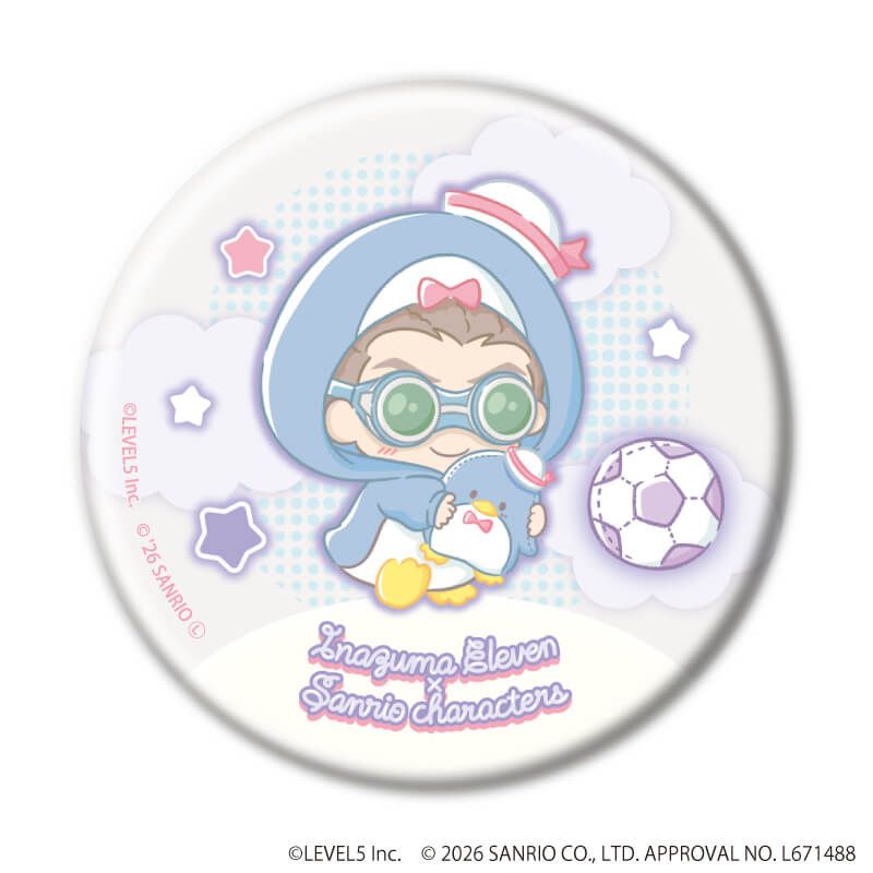 缶バッジ「イナズマイレブン×サンリオキャラクターズ」07/コンプリートセット(全10種)(コラボイラスト)