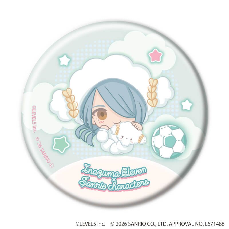 缶バッジ「イナズマイレブン×サンリオキャラクターズ」07/コンプリートセット(全10種)(コラボイラスト)