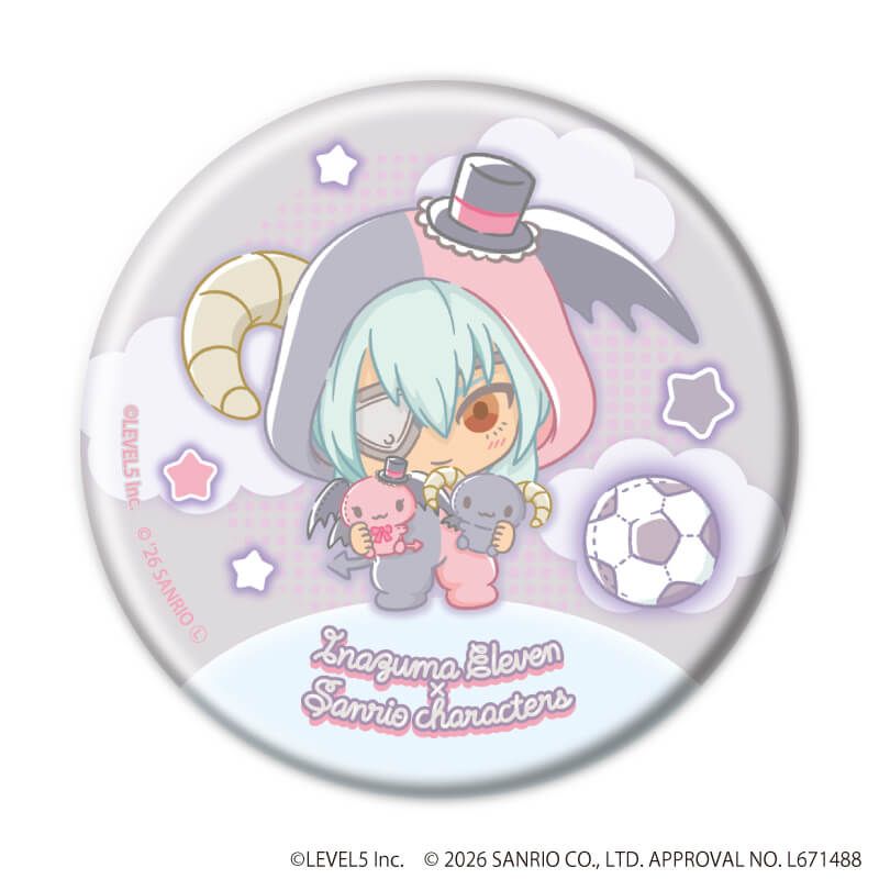 缶バッジ「イナズマイレブン×サンリオキャラクターズ」07/コンプリートセット(全10種)(コラボイラスト)