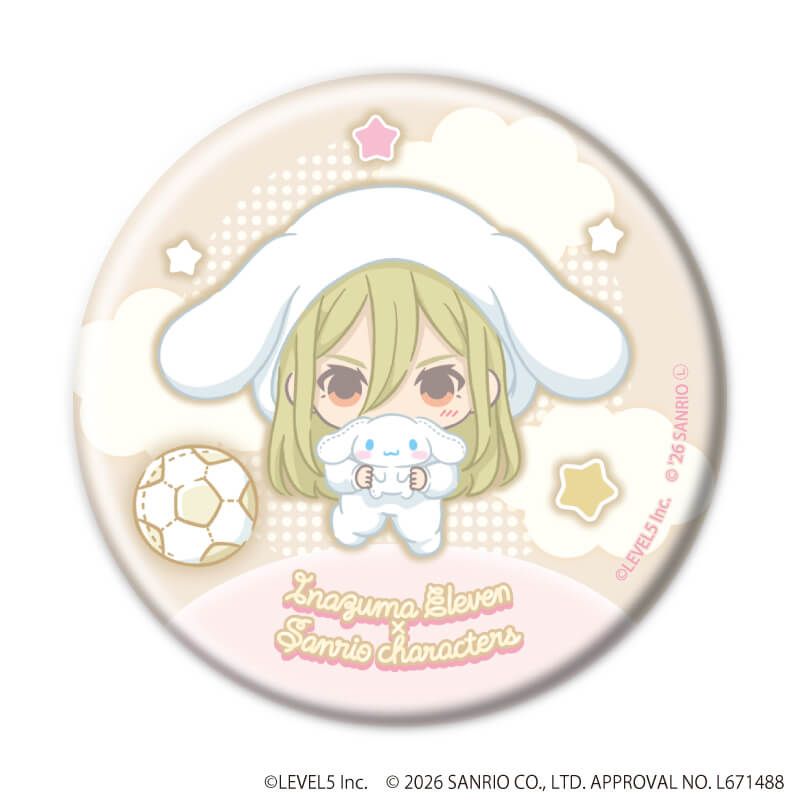 缶バッジ「イナズマイレブン×サンリオキャラクターズ」07/コンプリートセット(全10種)(コラボイラスト)