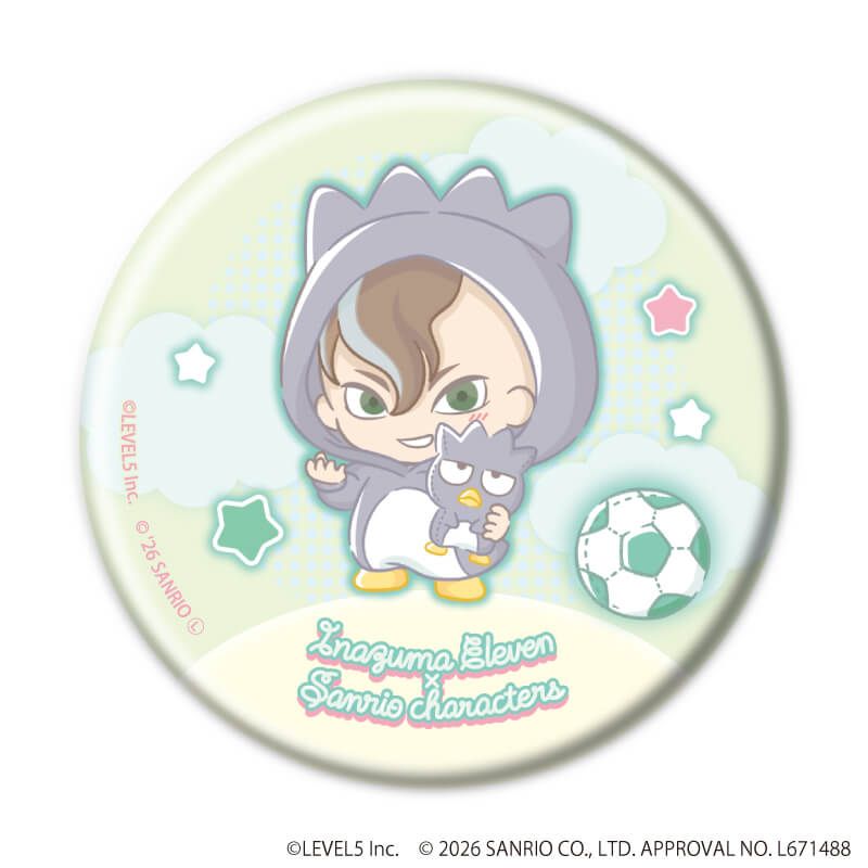 缶バッジ「イナズマイレブン×サンリオキャラクターズ」07/コンプリートセット(全10種)(コラボイラスト)