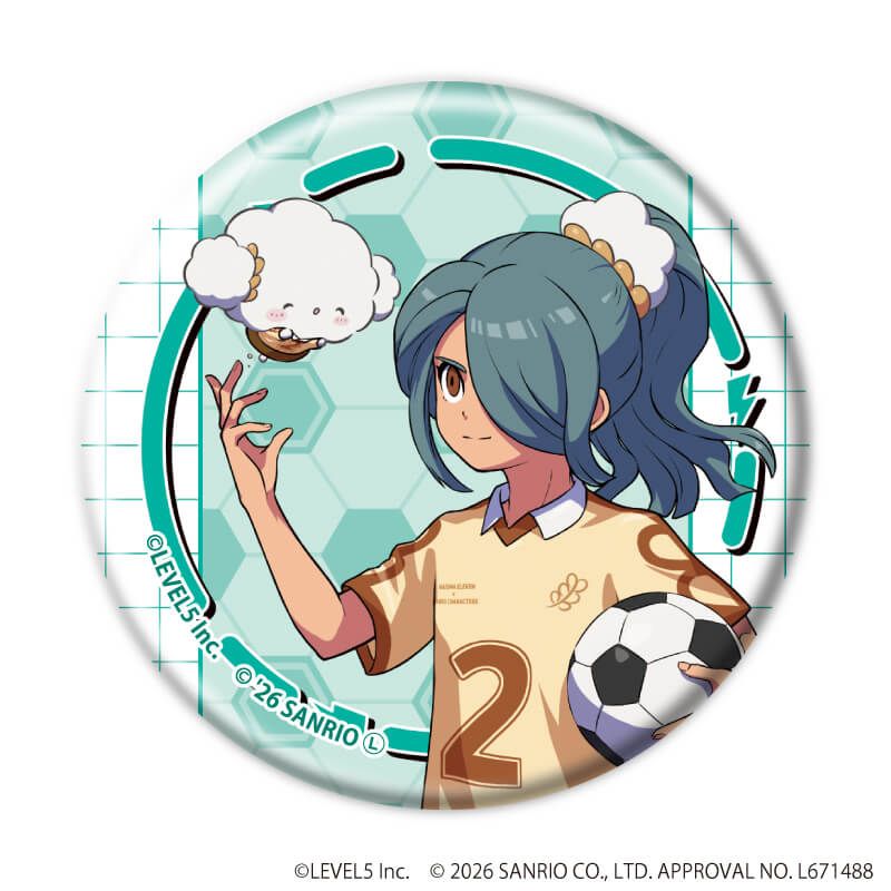 缶バッジ「イナズマイレブン×サンリオキャラクターズ」06/コンプリートセット(全10種)(コラボイラスト)