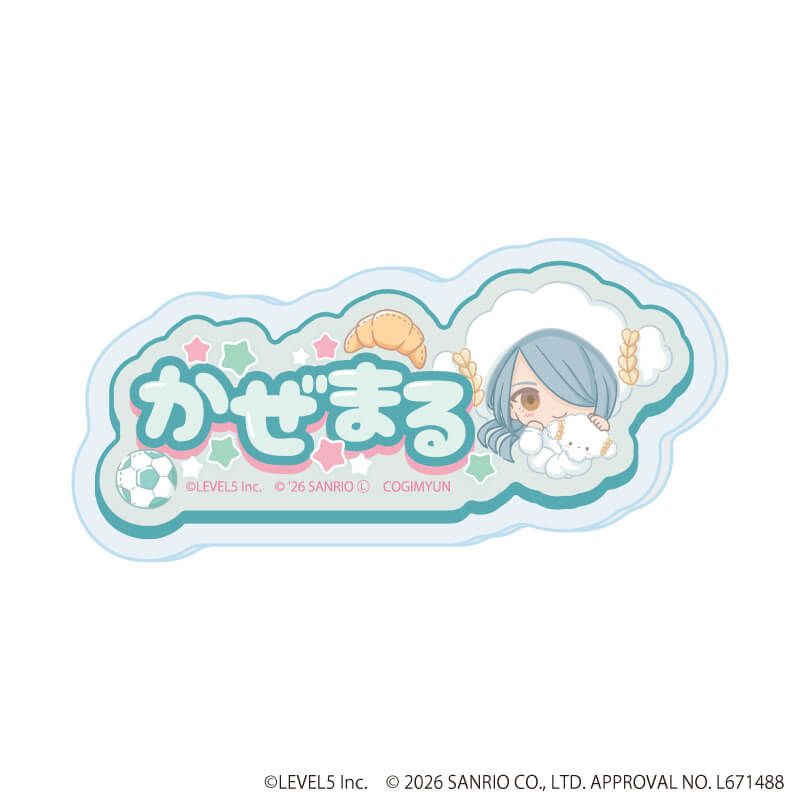 アクリルプレートバッジ「イナズマイレブン×サンリオキャラクターズ」03/ブラインド(10種)(コラボイラスト)