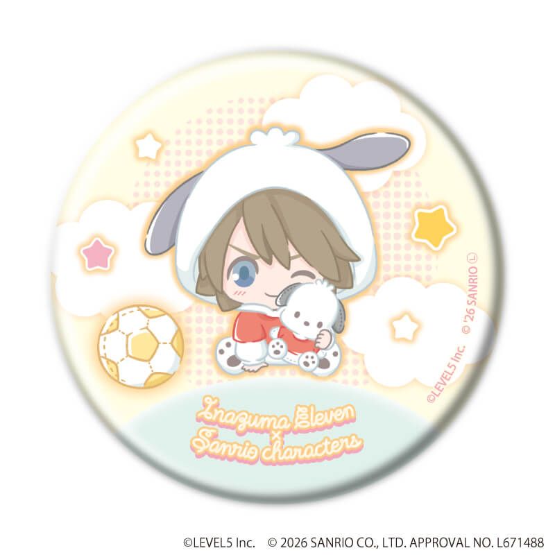 缶バッジ「イナズマイレブン×サンリオキャラクターズ」07/ブラインド(10種)(コラボイラスト)
