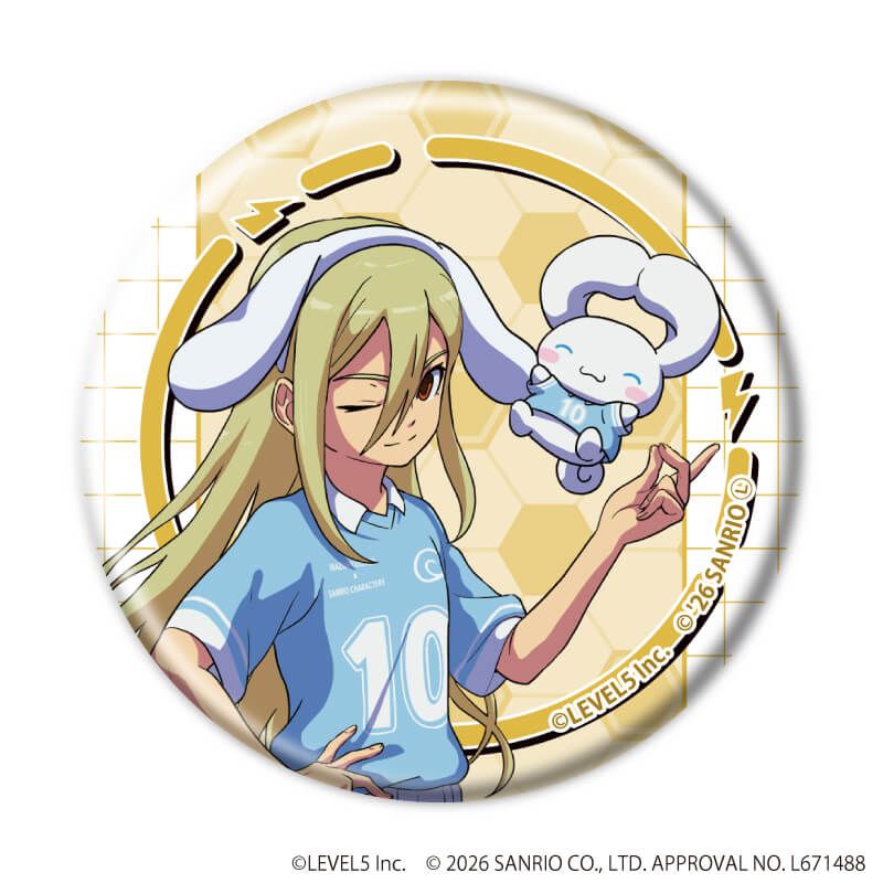 イナズマイレブン×サンリオキャラクターズ｜缶バッジ「イナズマ