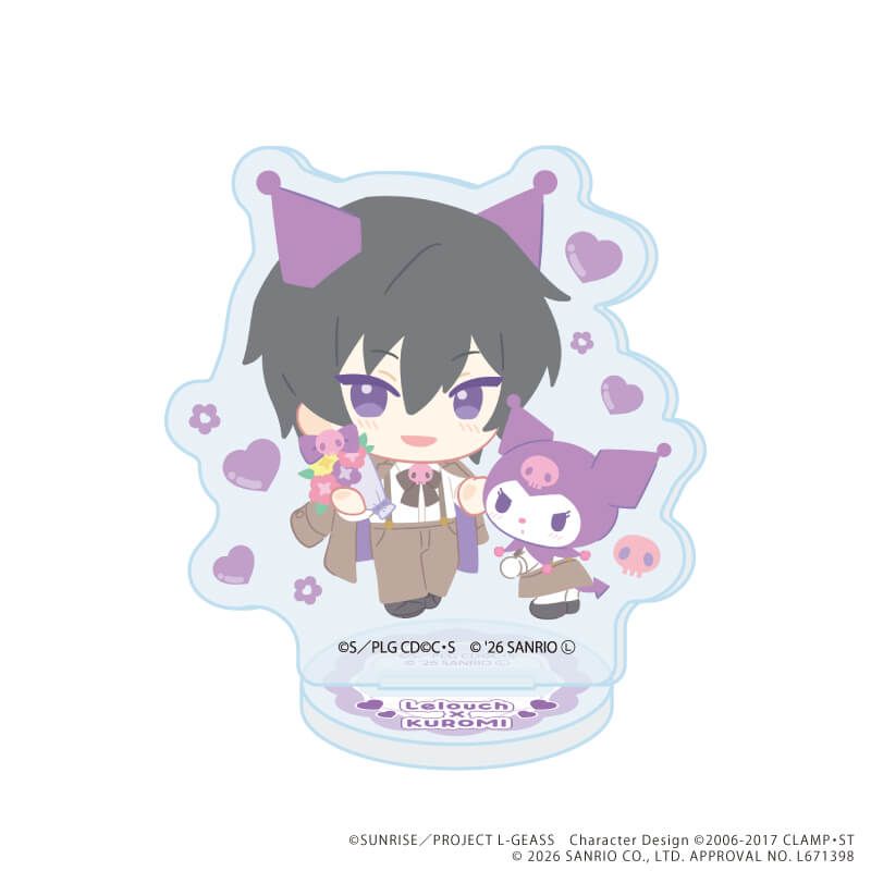 アクリルぷちスタンド「コードギアス×サンリオキャラクターズ」01/コンプリートセット(全6種)(コラボイラスト)