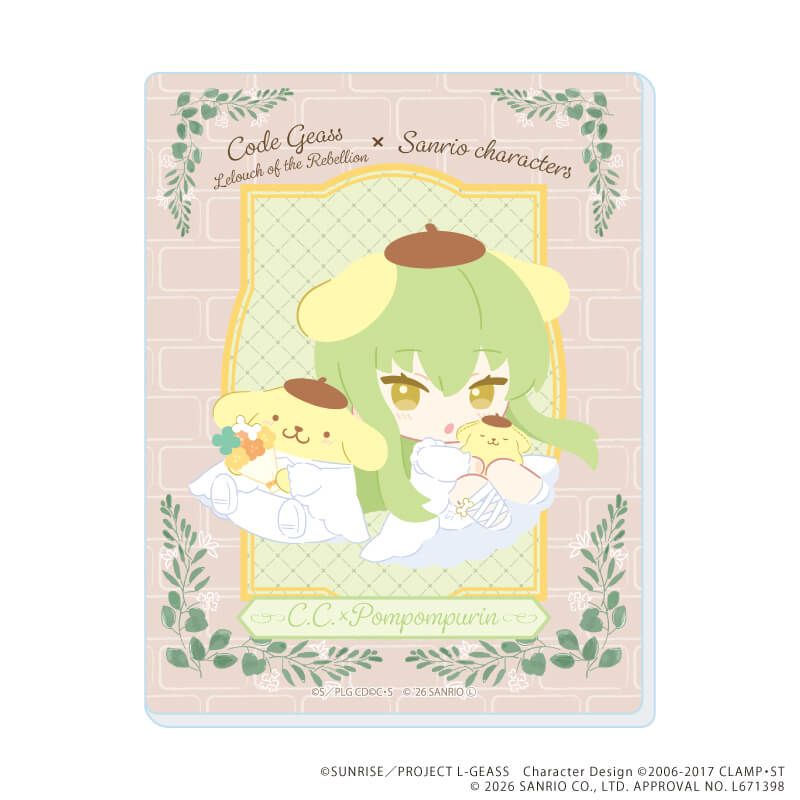 アクリルカード「コードギアス×サンリオキャラクターズ」01/コンプリートセット(全8種)(コラボイラスト)