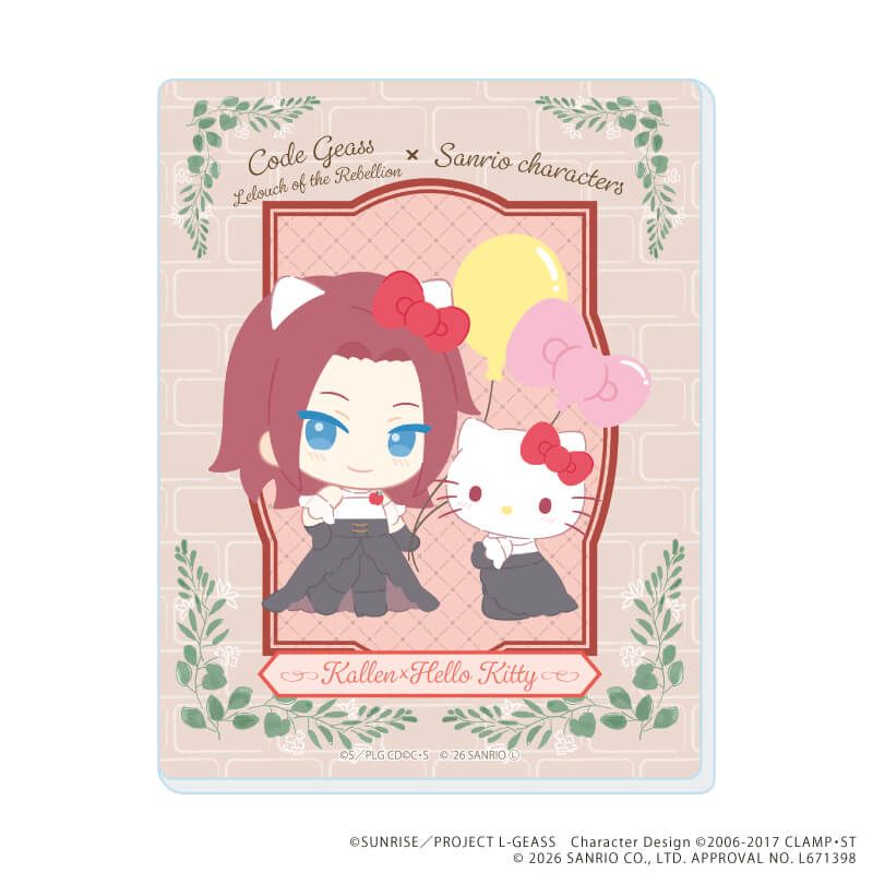 アクリルカード「コードギアス×サンリオキャラクターズ」01/コンプリートセット(全8種)(コラボイラスト)
