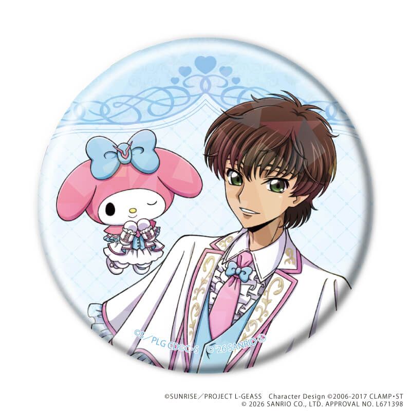 ホログラム缶バッジ(57mm)「コードギアス×サンリオキャラクターズ」01/ブラインド(5種)(コラボイラスト)