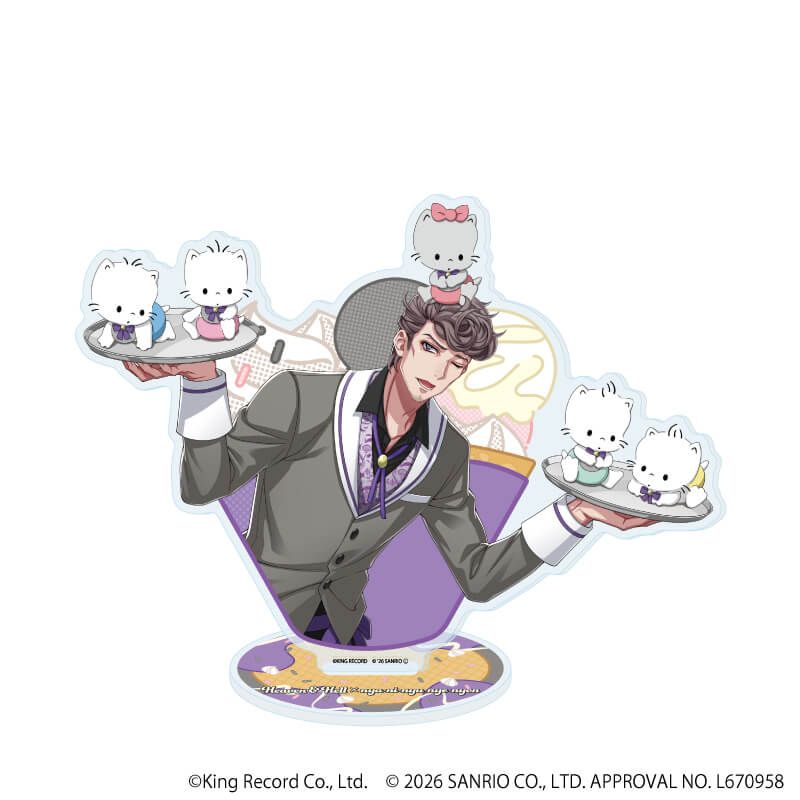 アクリルスタンド「ヒプノシスマイク SANRIO NAKAYOKU EDIT」36/天国 獄×ニャニィニュニェニョン(コラボイラスト)