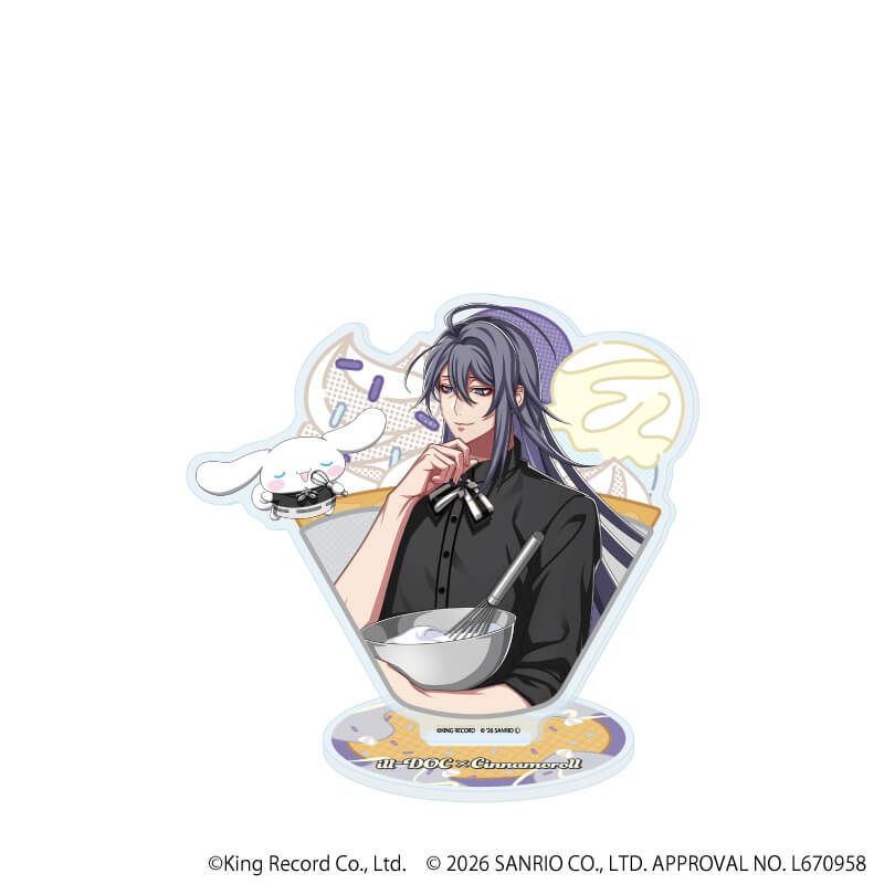 アクリルスタンド「ヒプノシスマイク SANRIO NAKAYOKU EDIT」28/神宮寺 寂雷×シナモロール(コラボイラスト)