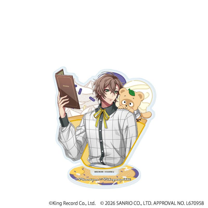 アクリルスタンド「ヒプノシスマイク SANRIO NAKAYOKU EDIT」26/夢野 幻太郎×ぽこぽん日記(コラボイラスト)