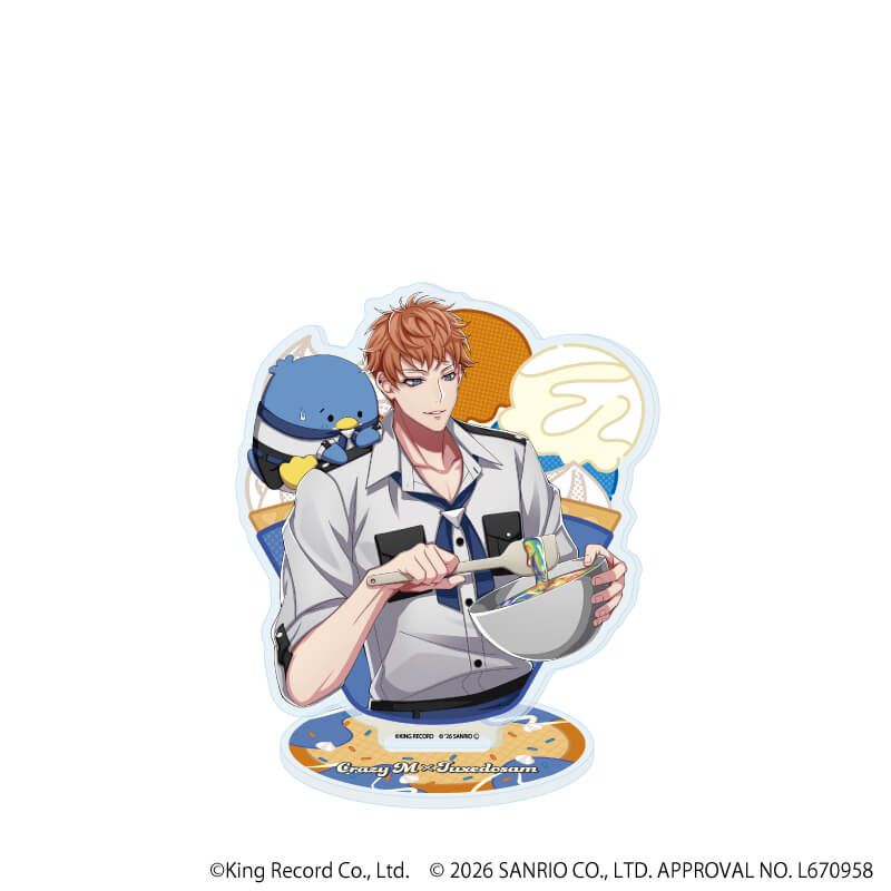 アクリルスタンド「ヒプノシスマイク SANRIO NAKAYOKU EDIT」24/毒島 メイソン 理鶯×タキシードサム(コラボイラスト)