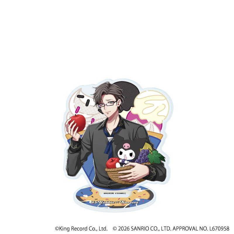 アクリルスタンド「ヒプノシスマイク SANRIO NAKAYOKU EDIT」23/入間 銃兎×クロミ(コラボイラスト)