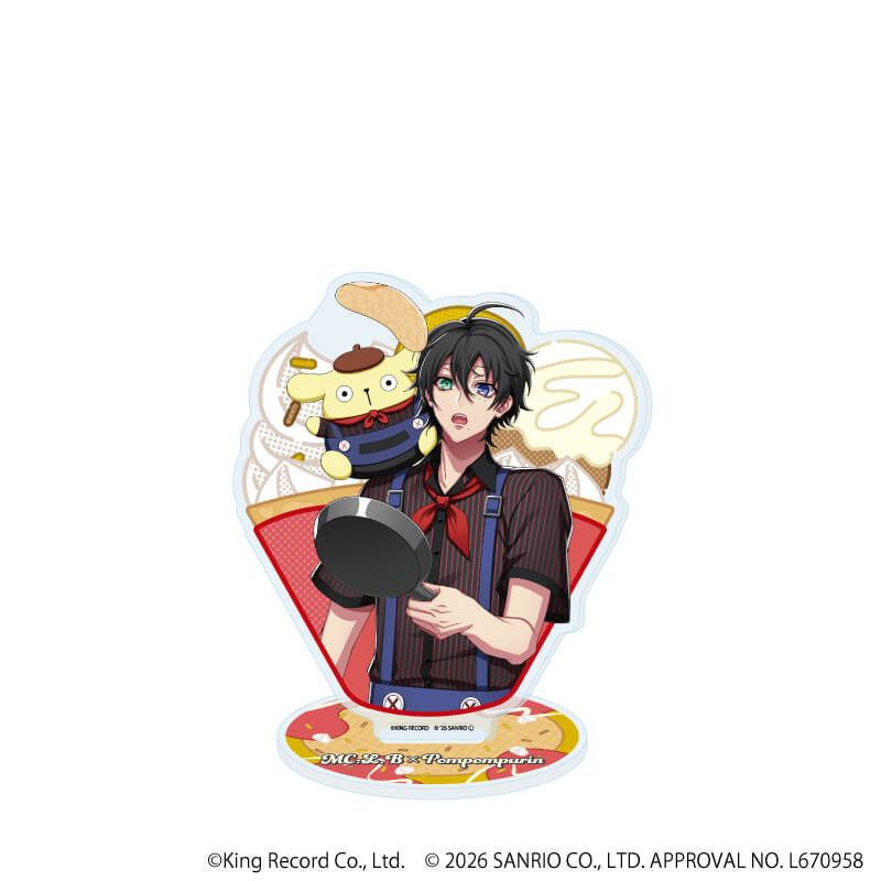 アクリルスタンド「ヒプノシスマイク SANRIO NAKAYOKU EDIT」21/山田 三郎×ポムポムプリン(コラボイラスト)