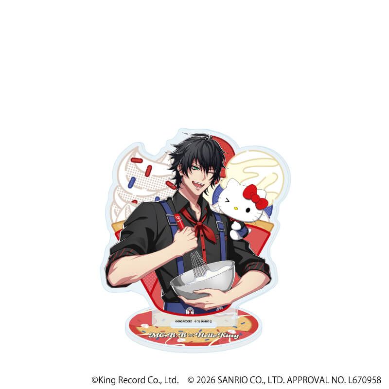 アクリルスタンド「ヒプノシスマイク SANRIO NAKAYOKU EDIT」19/山田 一郎×ハローキティ(コラボイラスト)