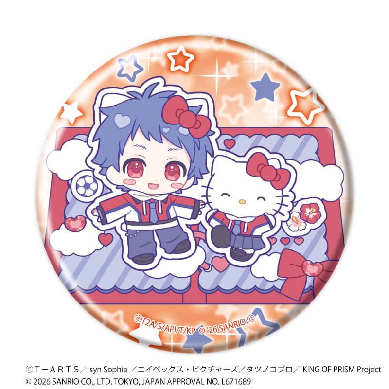 缶バッジ「KING OF PRISM 10th ANNIVERSARY×サンリオキャラクターズ」03/コンプリートセット(全10種)ミニ