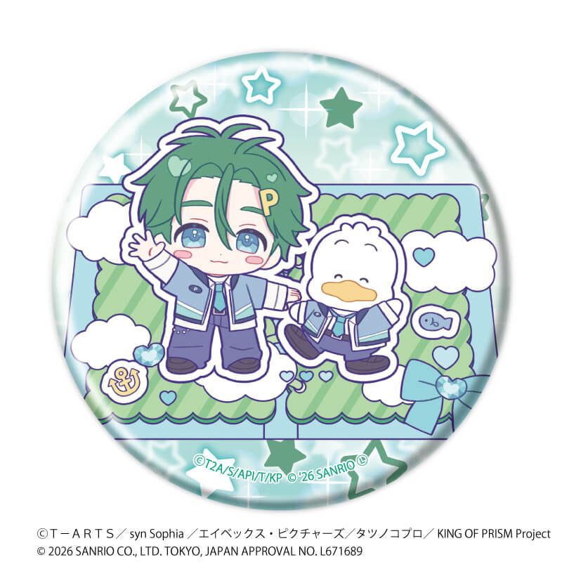 缶バッジ「KING OF PRISM 10th ANNIVERSARY×サンリオキャラクターズ」03/コンプリートセット(全10種)ミニ