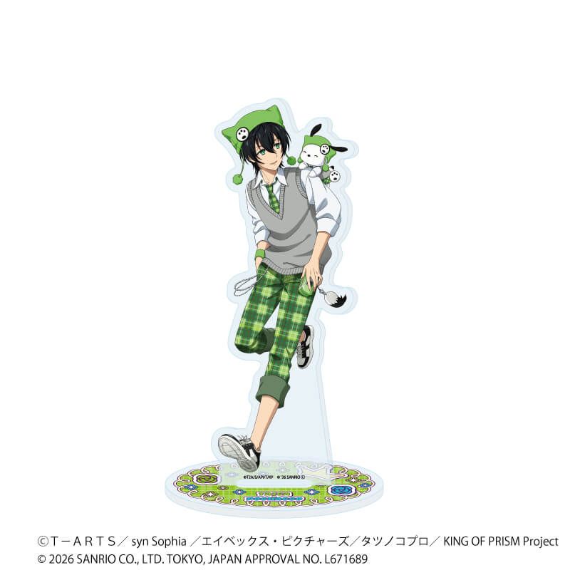 アクリルスタンド「KING OF PRISM 10th ANNIVERSARY×サンリオキャラクターズ」13/香賀美タイガ×ポチャッコ