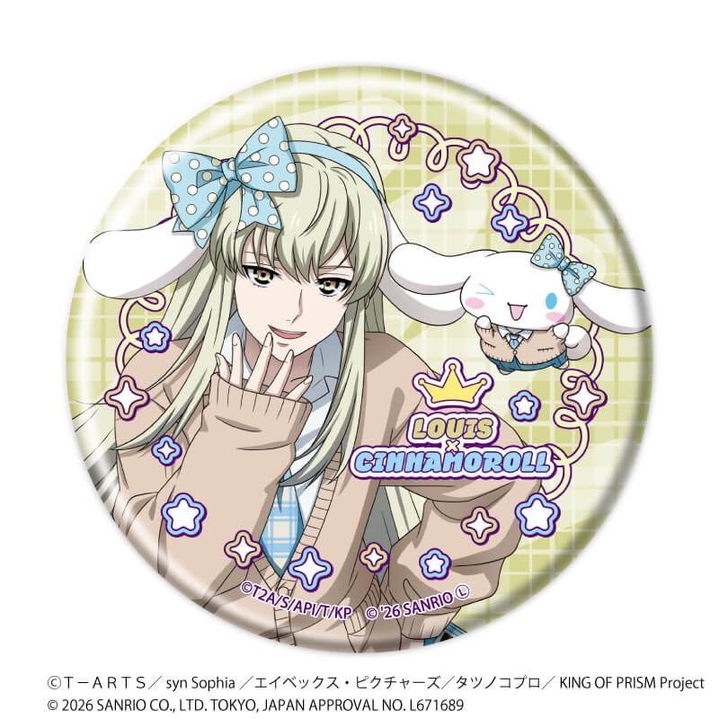 缶バッジ「KING OF PRISM 10th ANNIVERSARY×サンリオキャラクターズ」02/コンプリートセット(全10種)等身