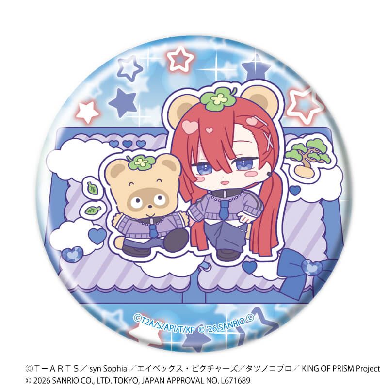 缶バッジ「KING OF PRISM 10th ANNIVERSARY×サンリオキャラクターズ」03/ブラインド(10種)ミニ