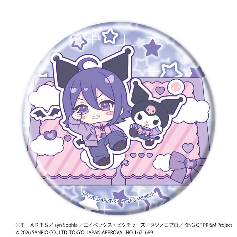 缶バッジ「KING OF PRISM 10th ANNIVERSARY×サンリオキャラクターズ」03/ブラインド(10種)ミニ