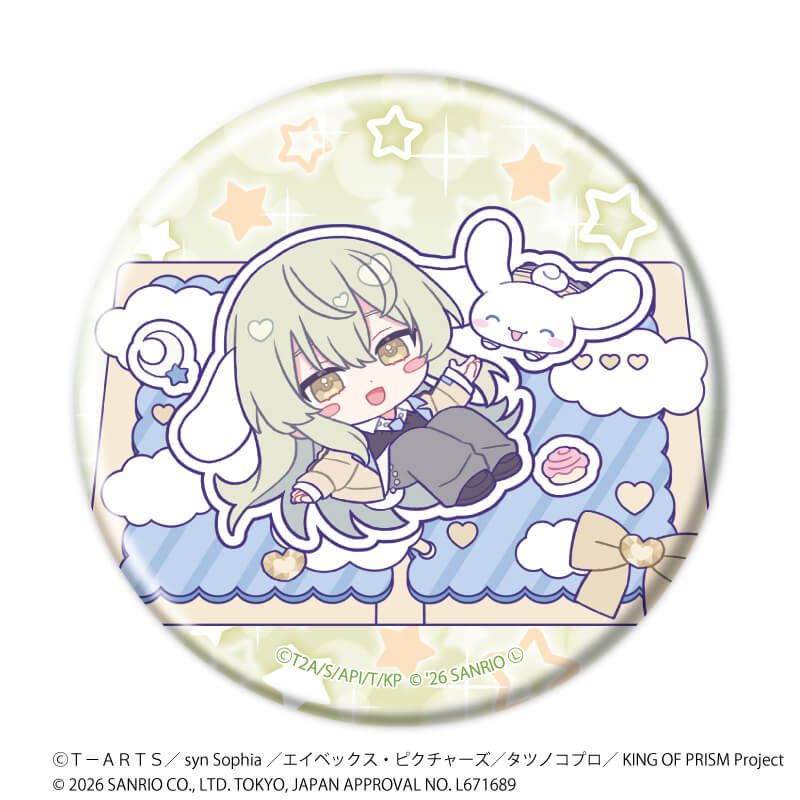 缶バッジ「KING OF PRISM 10th ANNIVERSARY×サンリオキャラクターズ」03/ブラインド(10種)ミニ