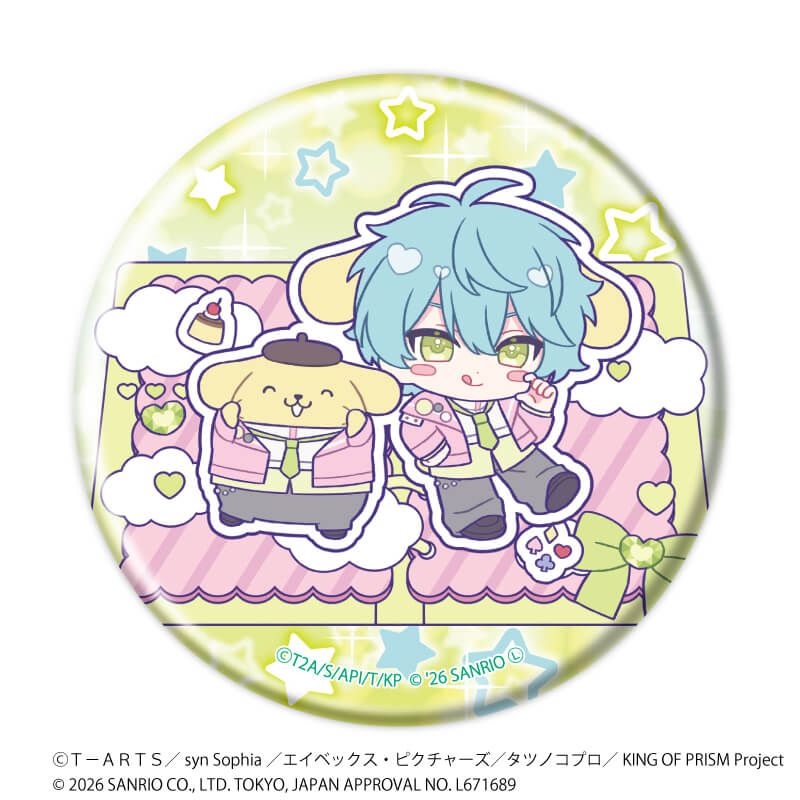 缶バッジ「KING OF PRISM 10th ANNIVERSARY×サンリオキャラクターズ」03/ブラインド(10種)ミニ
