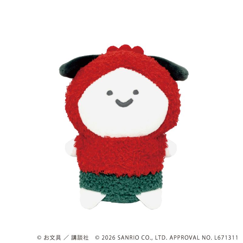 ぬいぐるみ「お文具といっしょ×サンリオキャラクターズ」05/お文具さん（ポチャッコ）(コラボイラスト)
