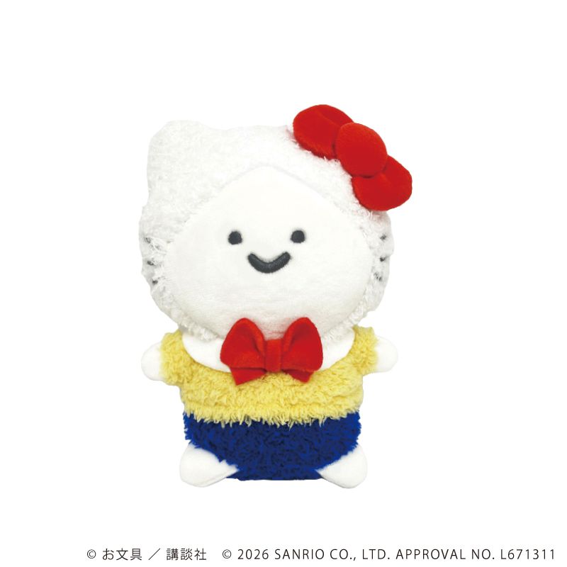 ぬいぐるみ「お文具といっしょ×サンリオキャラクターズ」01/お文具さん（ハローキティ）(コラボイラスト)