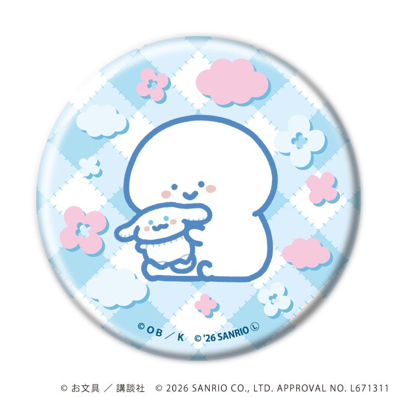 缶バッジ「お文具といっしょ×サンリオキャラクターズ」04/コンプリートセット(全12種)(コラボイラスト)