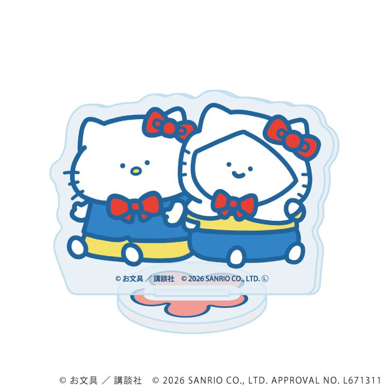 アクリルぷちスタンド「お文具といっしょ×サンリオキャラクターズ」01/ブラインド(5種)(コラボイラスト)