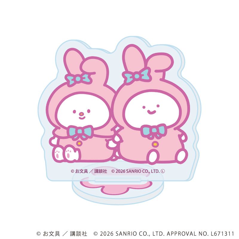 アクリルぷちスタンド「お文具といっしょ×サンリオキャラクターズ」01/ブラインド(5種)(コラボイラスト)