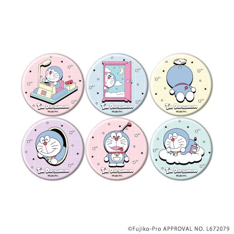 缶バッジ「I'm Doraemon」04/vol.04コンプリートセット(全6種)