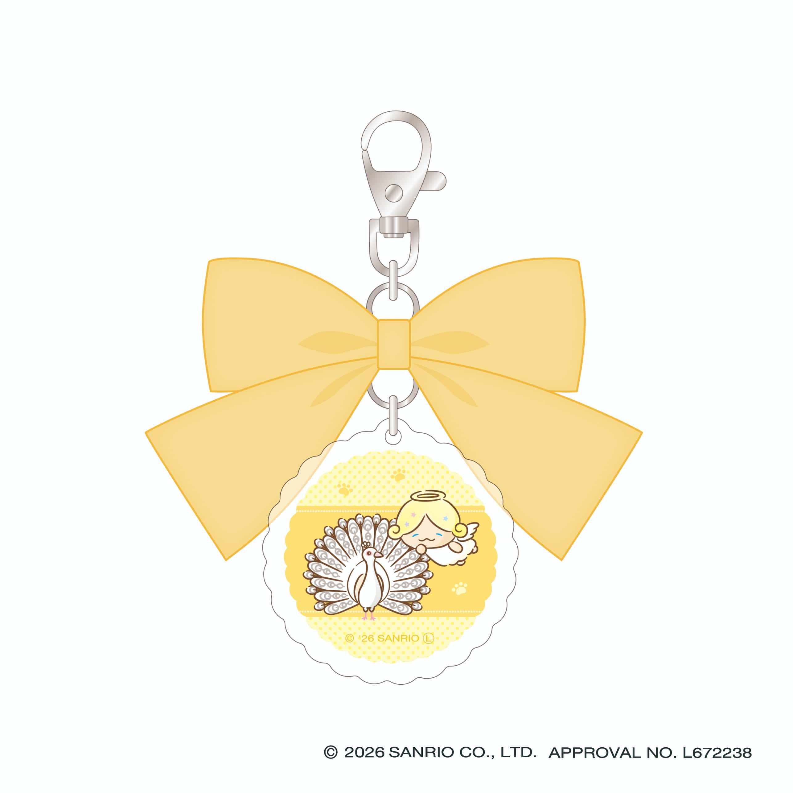 JOCHUM リボン付きアクリルキーホルダー もこ
